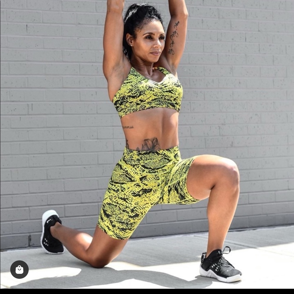 High waisted biker shorts